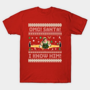 OMG! SANTA! - I know him! - ELF 2003 T-Shirt